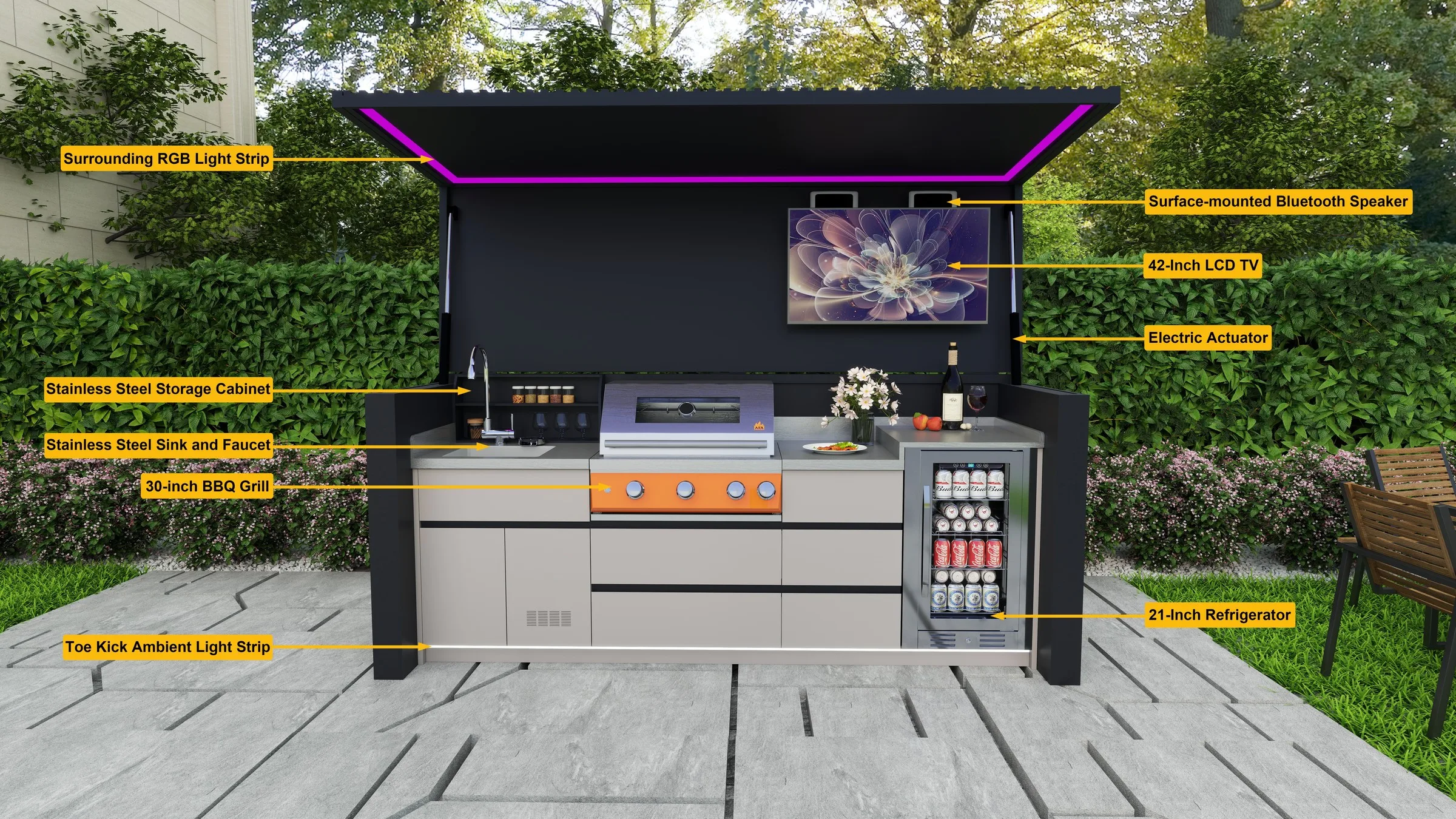 Compact BBQ Pod